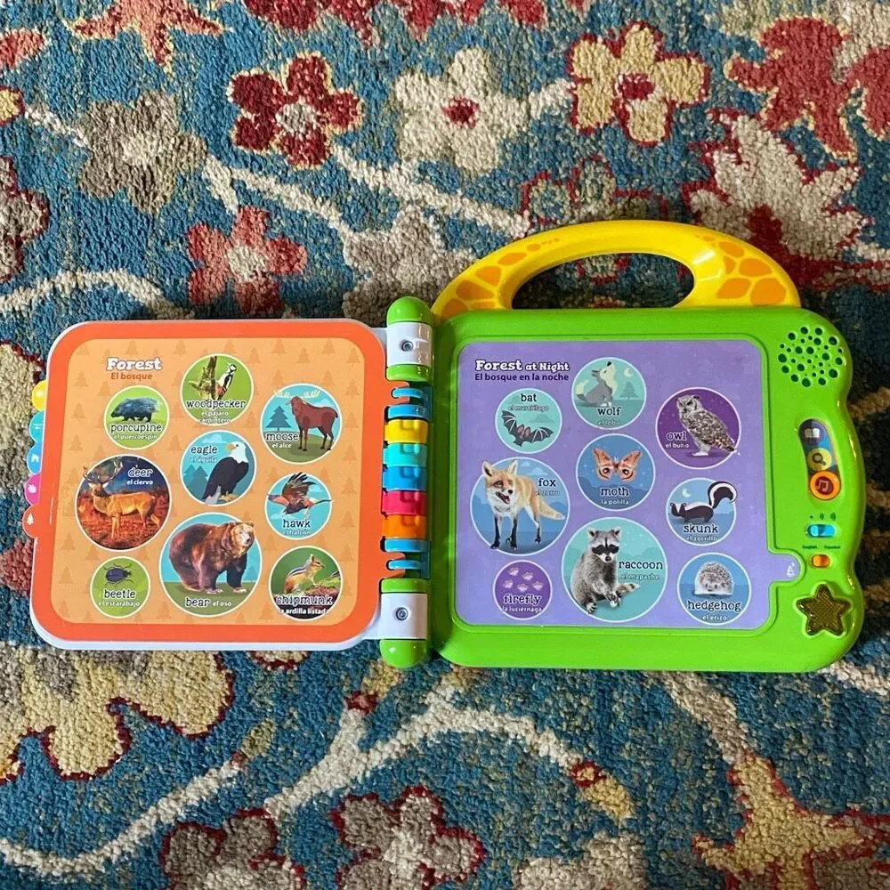 LeapFrog 100 Animals Book English Spanish Learning